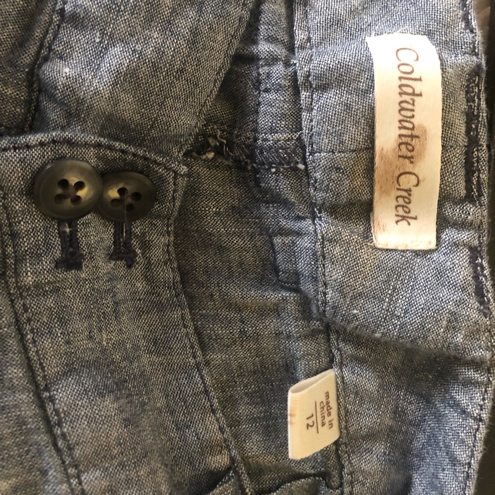Cold water Creek chambray ankle pants